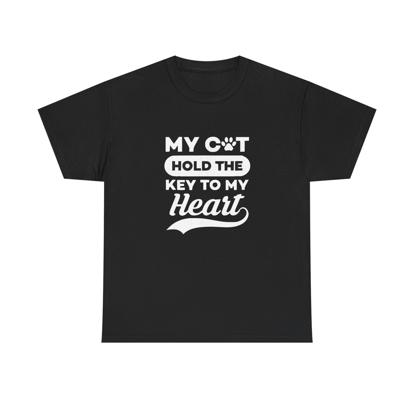 Cute Loving Animals Tshirt My Cat Hold The Key To My Heart