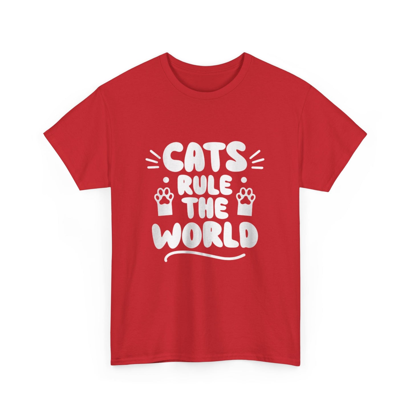 Cute Loving Animals Tshirt Cats, Rule The World