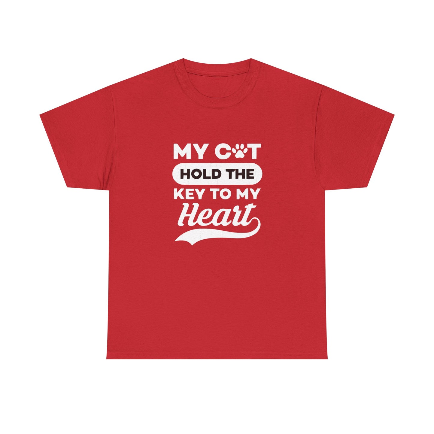 Cute Loving Animals Tshirt My Cat Hold The Key To My Heart