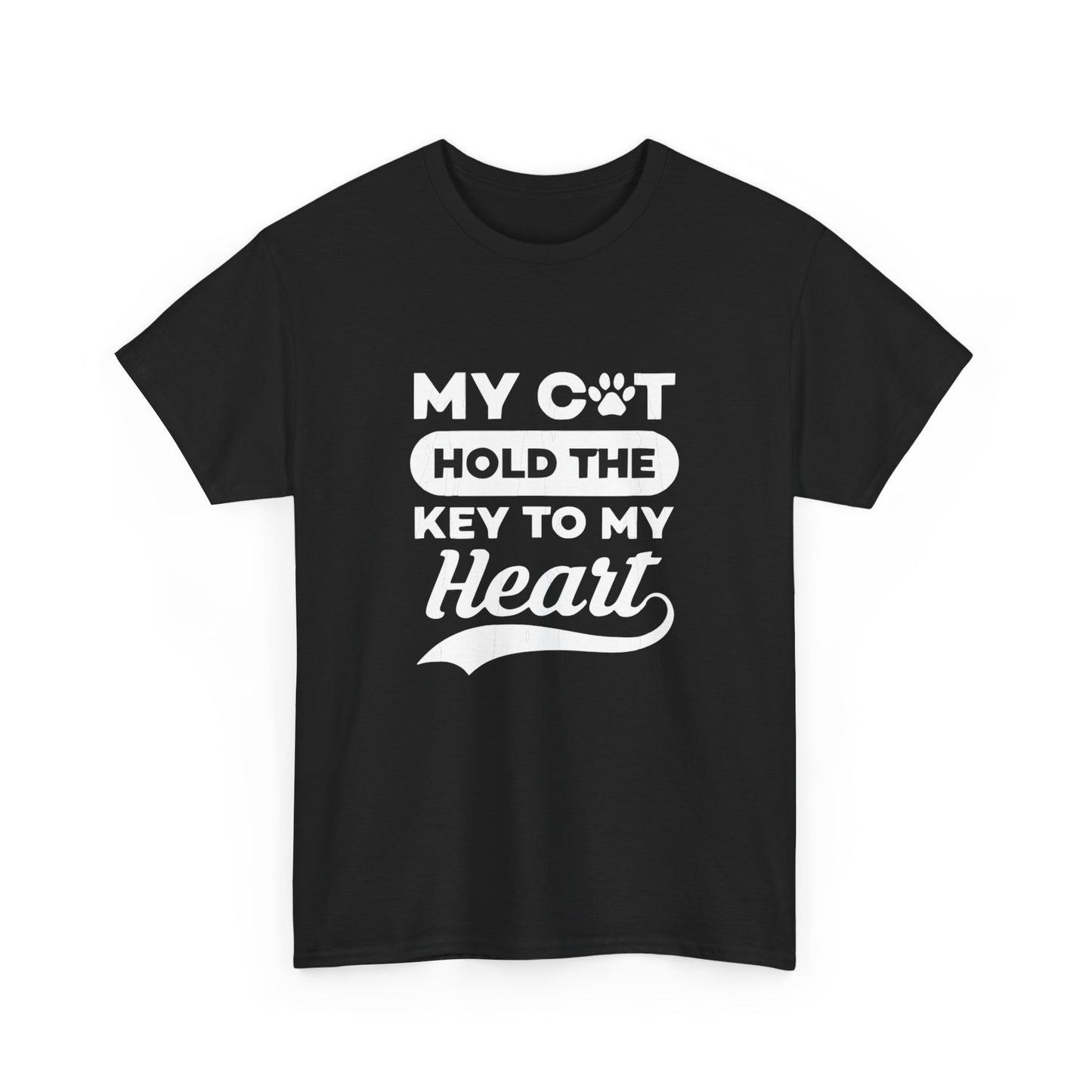 Cute Loving Animals Tshirt My Cat Hold The Key To My Heart