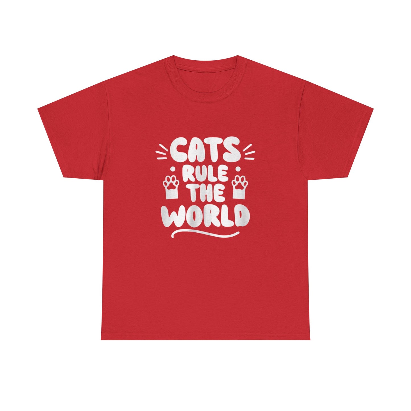 Cute Loving Animals Tshirt Cats, Rule The World