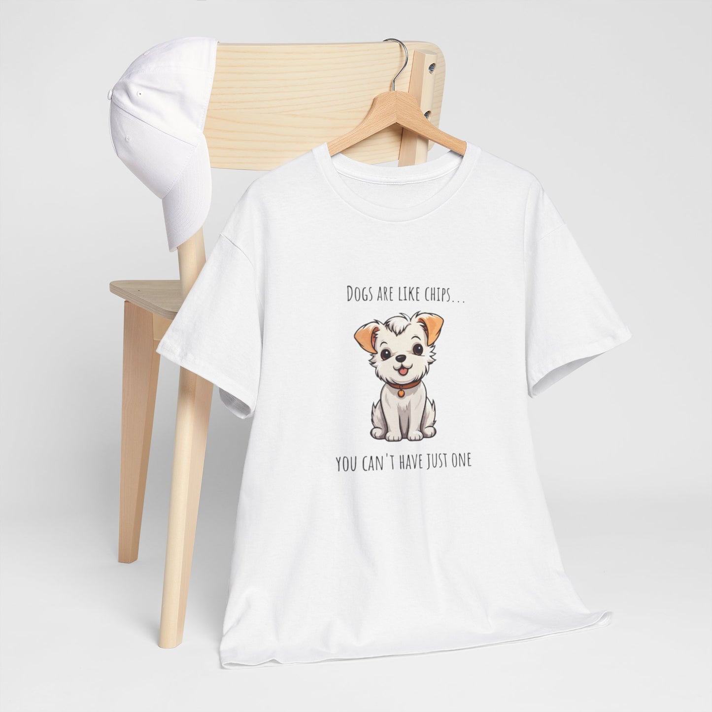 Cute Loving Animals Tshirt Dogs Are Like Chips