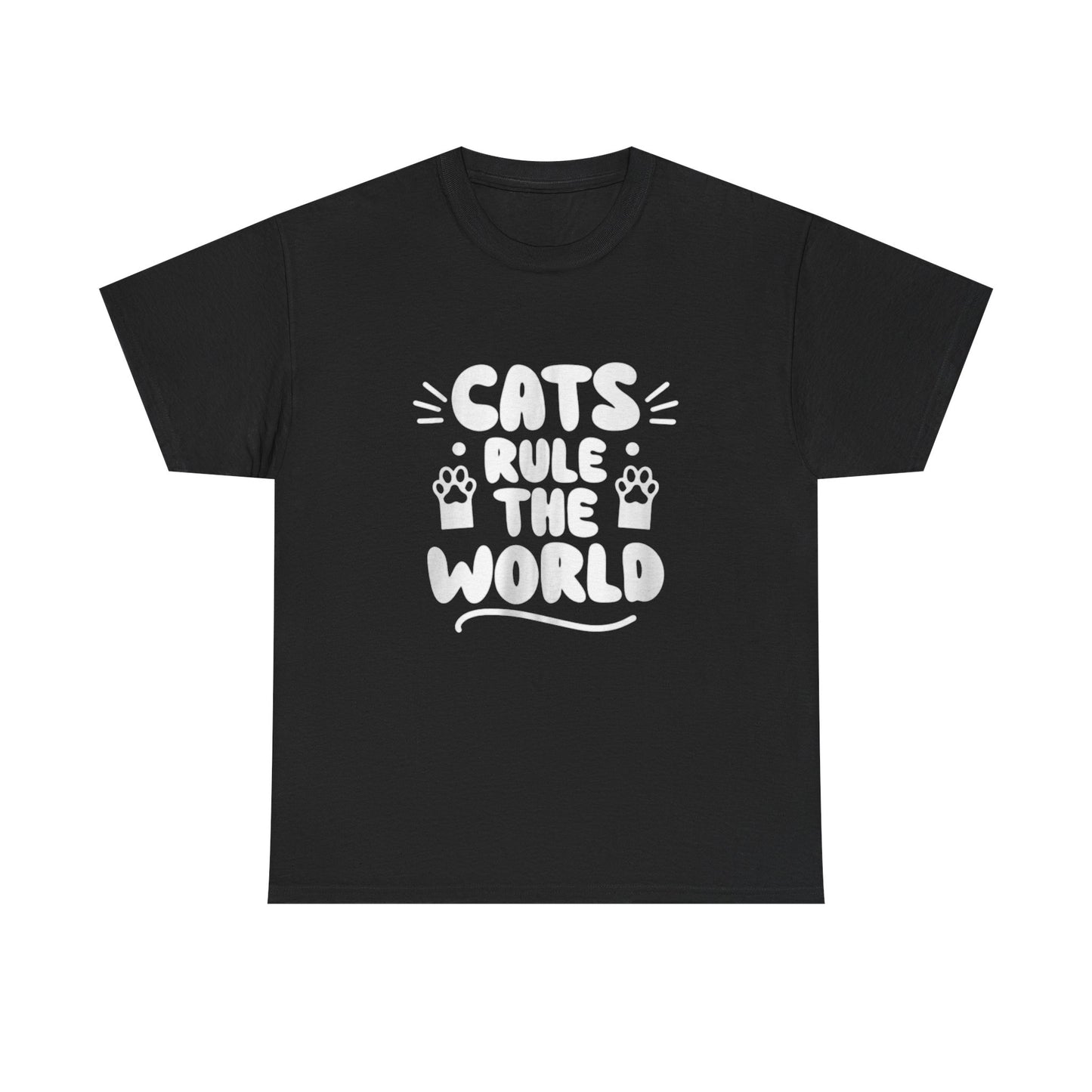Cute Loving Animals Tshirt Cats, Rule The World