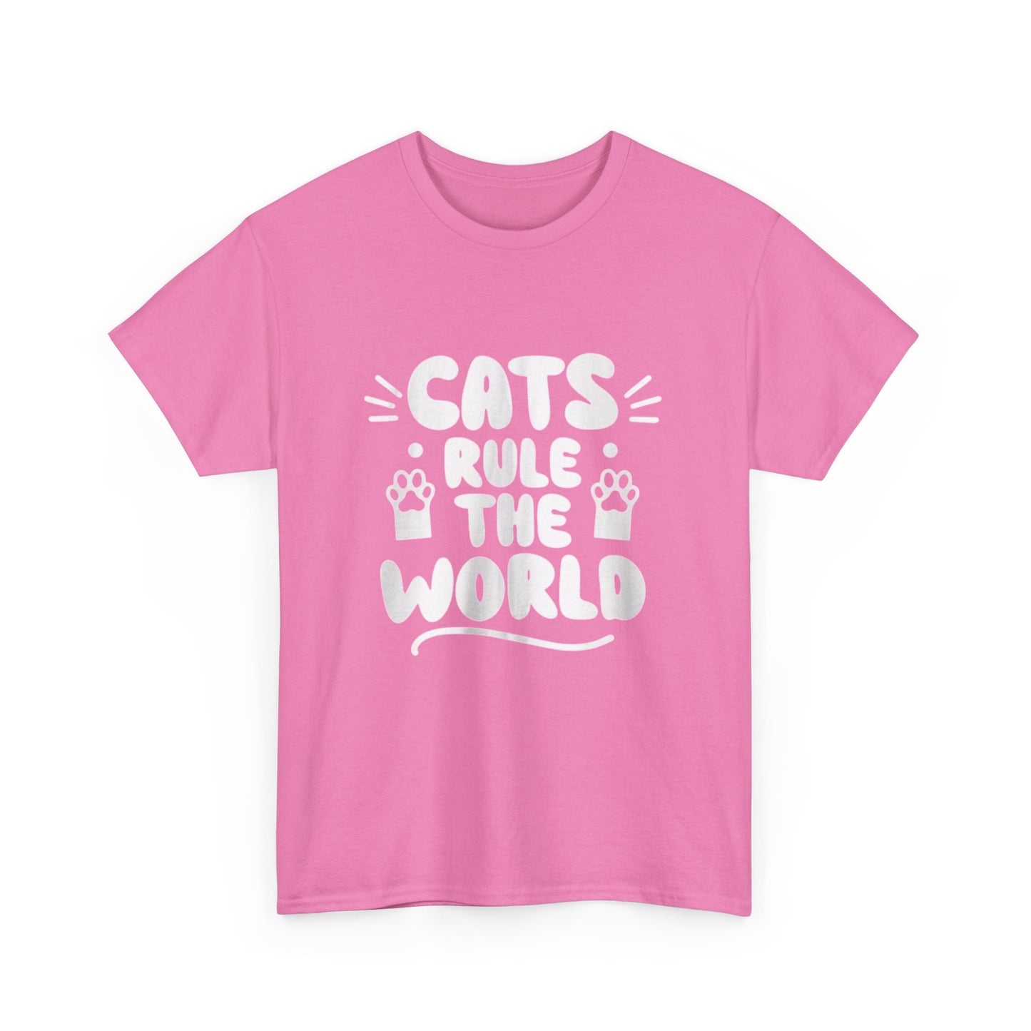 Cute Loving Animals Tshirt Cats, Rule The World