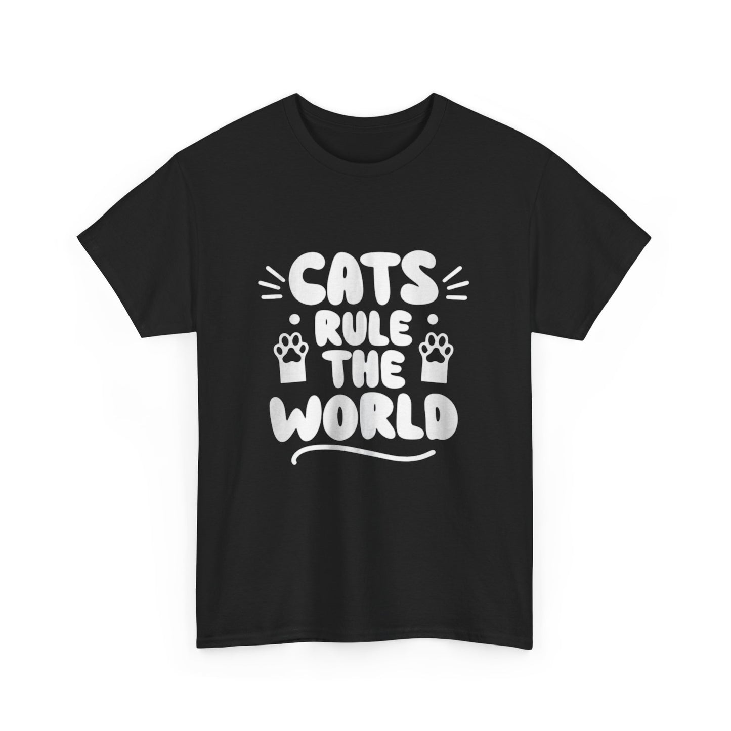 Cute Loving Animals Tshirt Cats, Rule The World