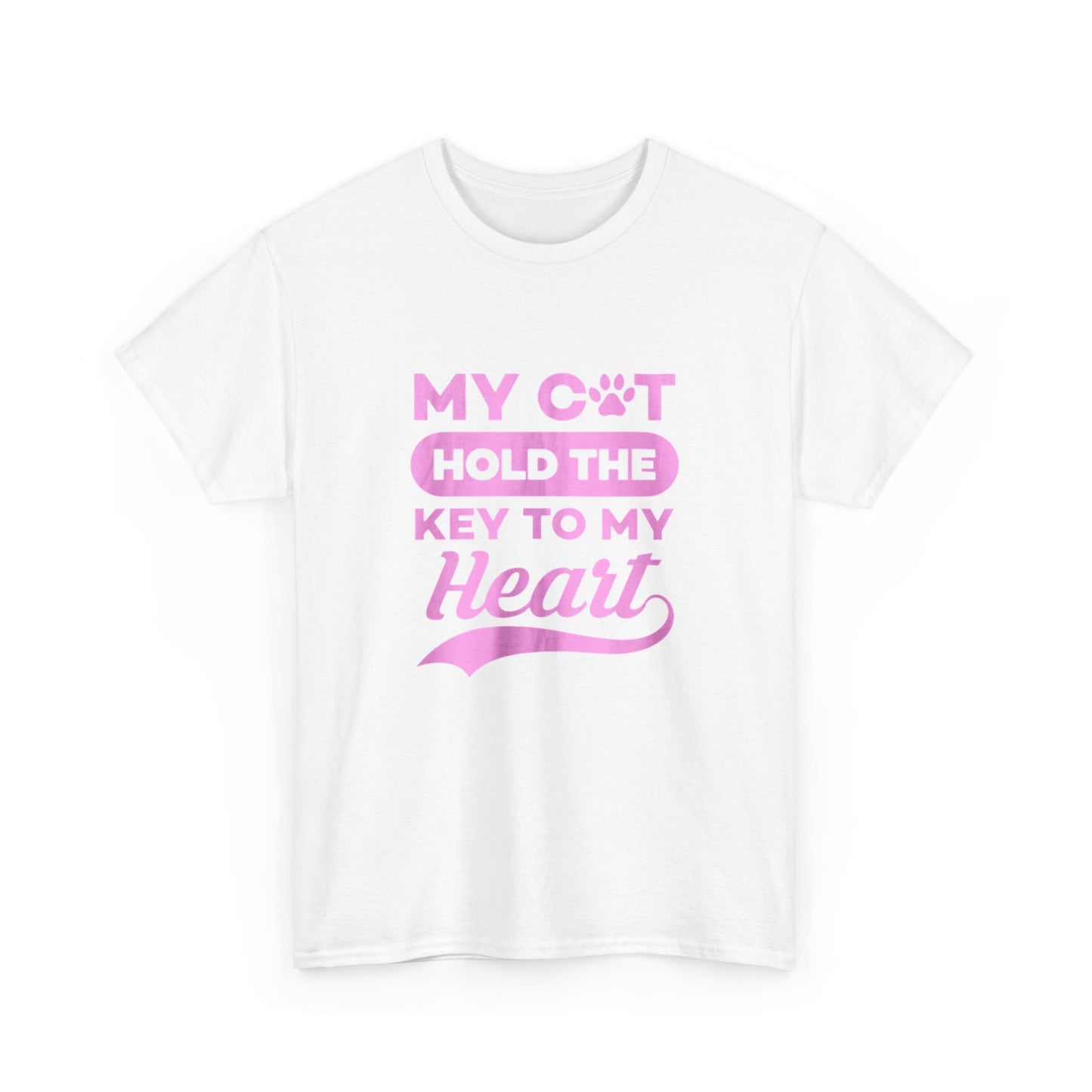 Cute Loving Animals Tshirt My Cat Hold The Key To My Heart