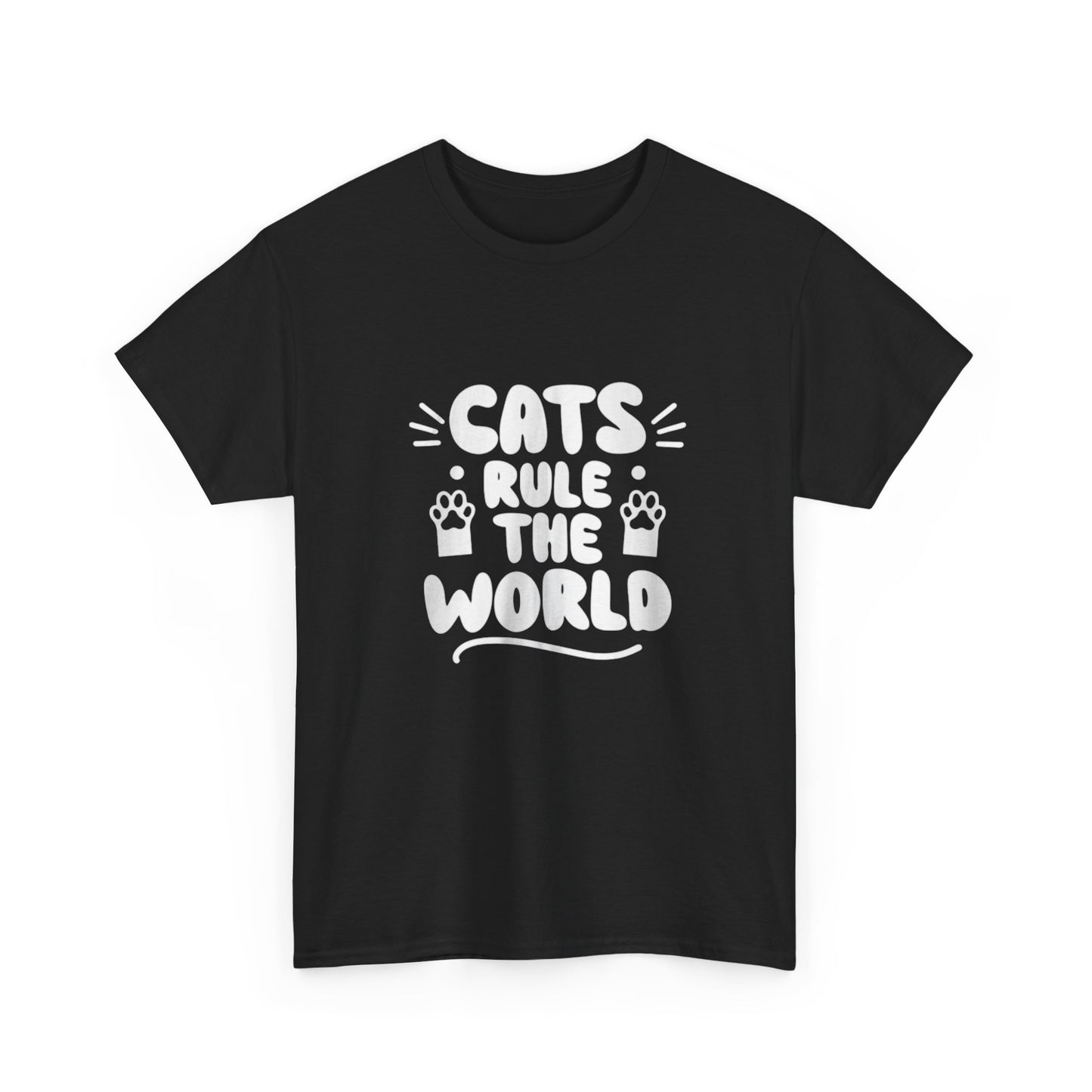 Camiseta "Los gatos gobiernan el mundo" — Camiseta gráfica 